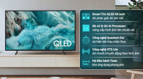 Smart Tivi QLED Samsung AI 4K 50 inch QA50Q7FA