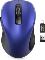  Trueque Wireless Mouse for Laptop, 2.4GHz Ergonomic 