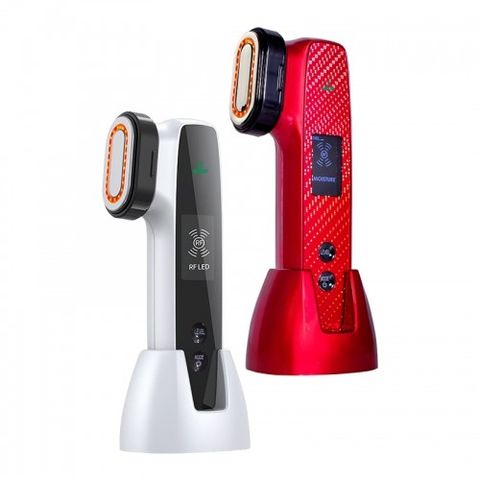 Máy massage mặt Nikio NK-128 – Đẩy tinh chất & nóng lạnh RF