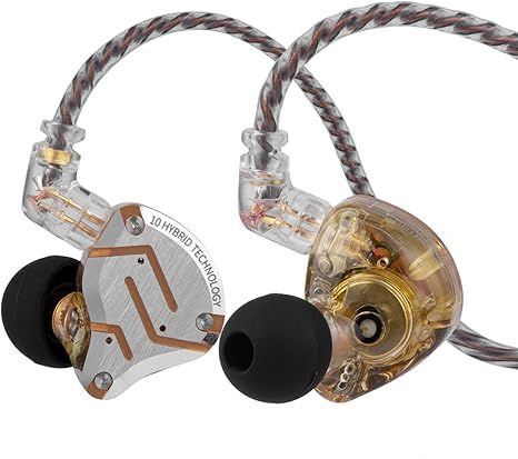 KZ ZS10 Pro Glare Yellow: Tai nghe In-Ear Monitor 5 Driver Hybrid 4BA+1DD
