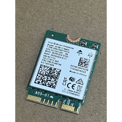 Card Mạng Wi-Fi Intel Wireless-AC 9560NGW Bluetooth 5.0