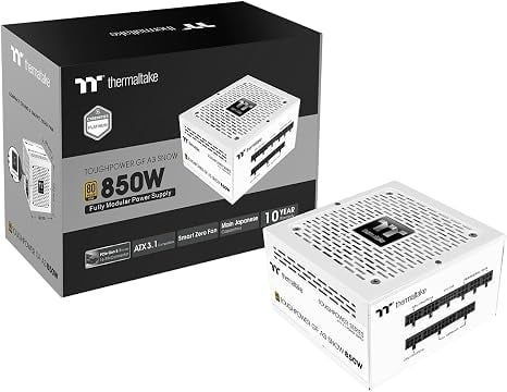 Nguồn Thermaltake GF A3 Snow 850W Gold ATX 3.1 Full Modular