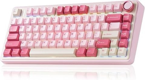AULA F75 Wireless Keyboard-pink
