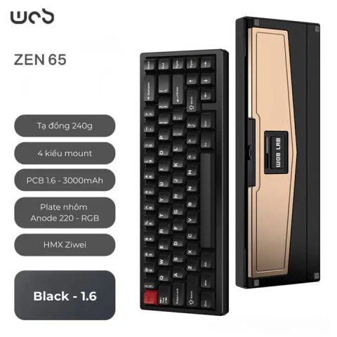 Bàn Phím cơ WOB Zen65 Limited Edition