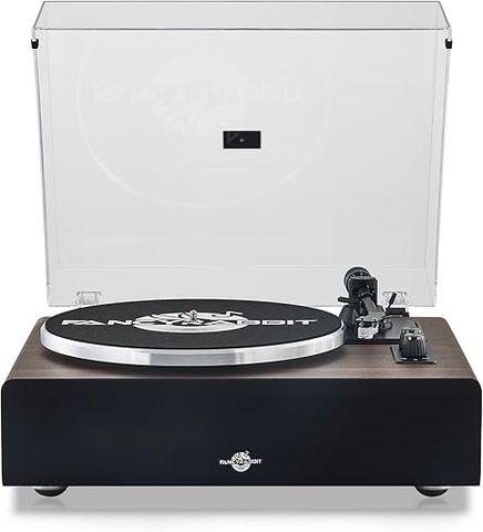 Record Player H2410-Blackwood: Máy Hát Đĩa Than Gỗ Mun & Kim Magnetic