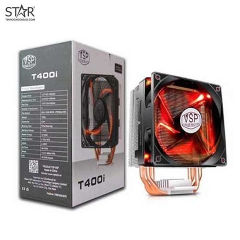Tản Nhiệt Khí CPU VSP T400i LED Red