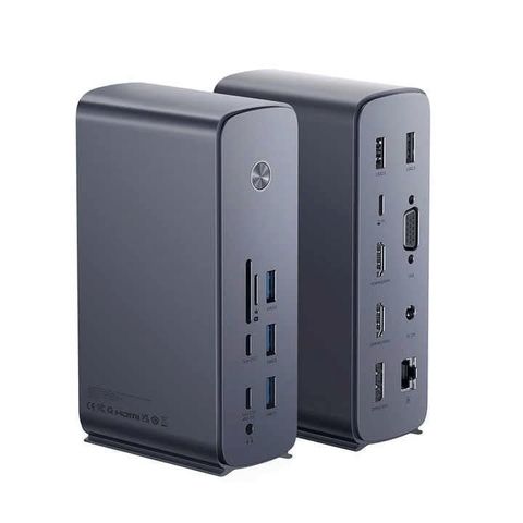 Hub Baseus UnionJoy Pro 17 Cổng | Xuất 4 Màn Hình | 8K@30Hz | PD 100W