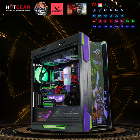 BỘ PC HOTGEAR AMD Ryzen 9 / Ryzen 9 7950X / MAIN X670/ DDR4 32GB / SSD 500GB M.2 NVME