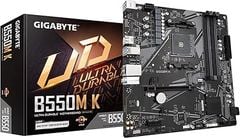  GIGABYTE B550M K AMD AM4 Micro-ATX Motherboard 