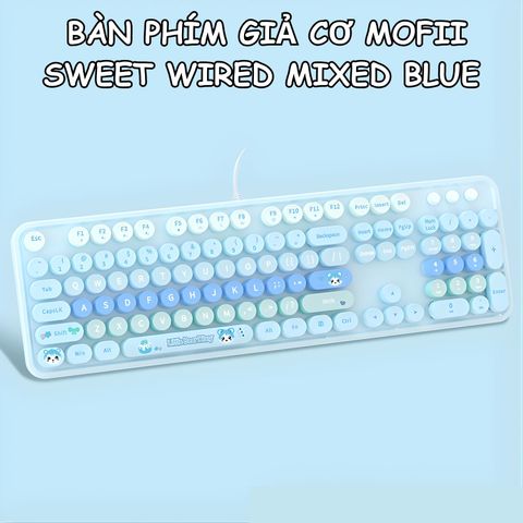 BÀN PHÍM GIẢ CƠ MOFII SWEET WIRED MIXED BLUE