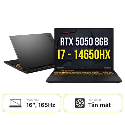 Laptop Asus TUF Gaming F16 FX608JHR-RV037W - Intel i7 14650HX | RTX 5050 8GB | 16 Inch WUXGA 165Hz