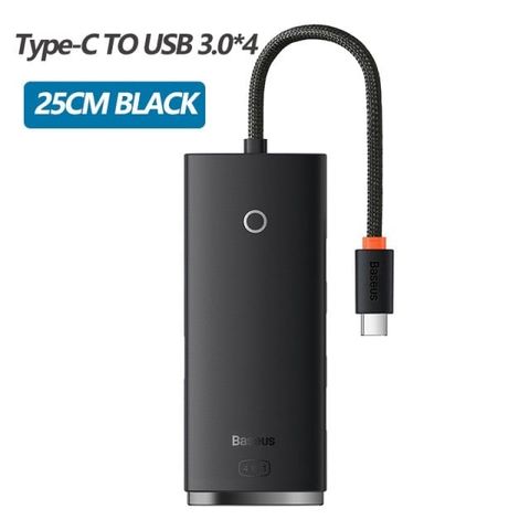 Hub Baseus Lite Series 4 Cổng | USB 3.0 5Gbps | Thiết Kế Nhỏ Gọn