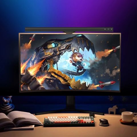 Đèn kẹp màn kim loại kiêm loa