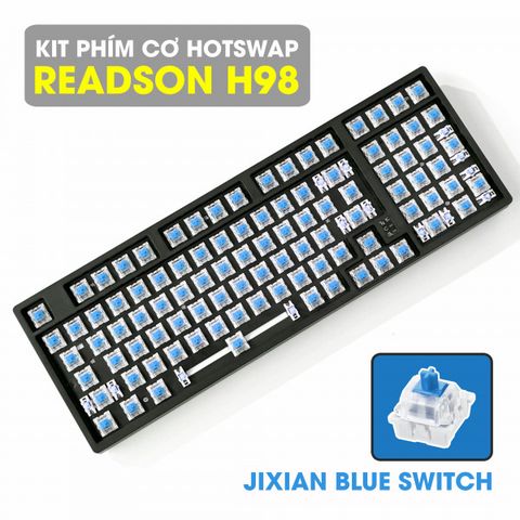 Kit bàn phím cơ Readson H98 đen blue switch
