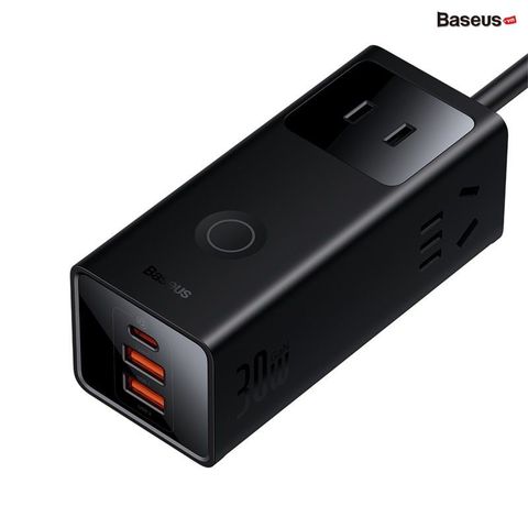Bộ Sạc Nhanh Tích Hợp Dây Nguồn Nối Dài Baseus Power Combo Digital PowerStrip