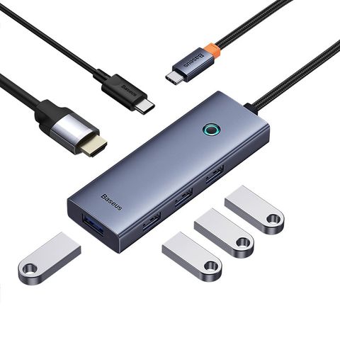 Hub Mở Rộng Kết Nối Đa Năng Baseus UltraJoy Series 6-Port HUB Docking Station