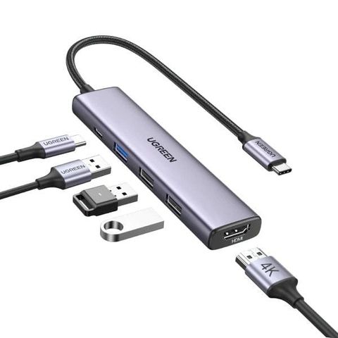 Cổng chuyển đổi USB C Ugreen 5 in 1 CM478 15495
