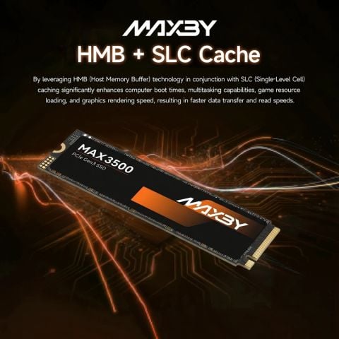 Ổ Cứng SSD M.2 NVMe MAXBY MX3500 (Dung Lượng 512GB / 1TB, Chuẩn PCIe Gen 3.0x4, Form Factor 2280, Tốc Độ Truyền Tải Cao Cho PC & Laptop)