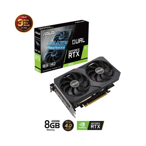 Card màn hình Asus DUAL RTX 3050-8G V2