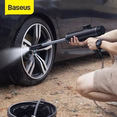 Máy phun tăng áp Baseus Dual Power Portable Electric Car Wash Spray Nozzle