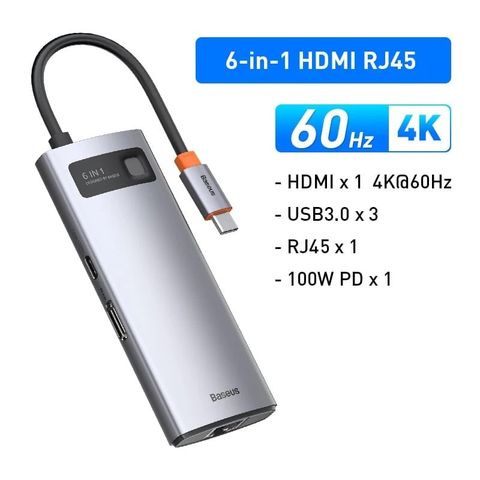 Hub Mở Rộng Đa Năng Baseus StarJoy Type-C HUB Adapter