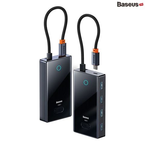 Hub Baseus PioneerJoy | Đa Năng 4-8 Cổng | Dây Bọc Dù Bền Bỉ