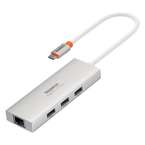 Hub Baseus PortalJoy 4 Cổng | LAN Gigabit 1000Mbps | USB 3.0 5Gbps