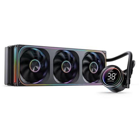 Tản nhiệt nước AIO Jonsbo TH-360 Black (360mm, ARGB, Hiển thị nhiệt độ)