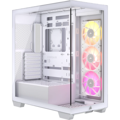 Vỏ máy tính Corsair iCUE LINK 3500X TG Mid Tower White (CC-9011281-WW)