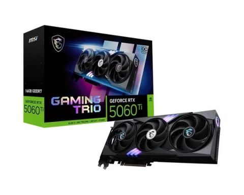 VGA MSI GeForce RTX 5060 Ti 16G GAMING TRIO OC BLACK