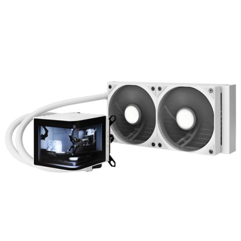 Tản nhiệt nước AIO TRYX PANORAMA 240 L-shaped AMOLED White L-P240N-DS2M-G0W