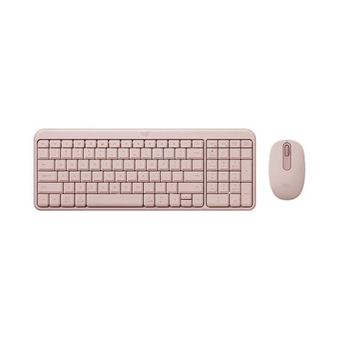 Combo bàn phím chuột bluetooth Logitech MK250, Hồng