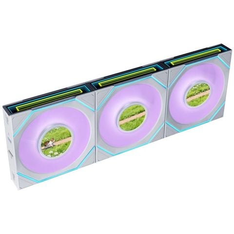 Bộ 3 fan case Lian Li Uni Fan SL-INF FLEX LCD 120 - WHITE