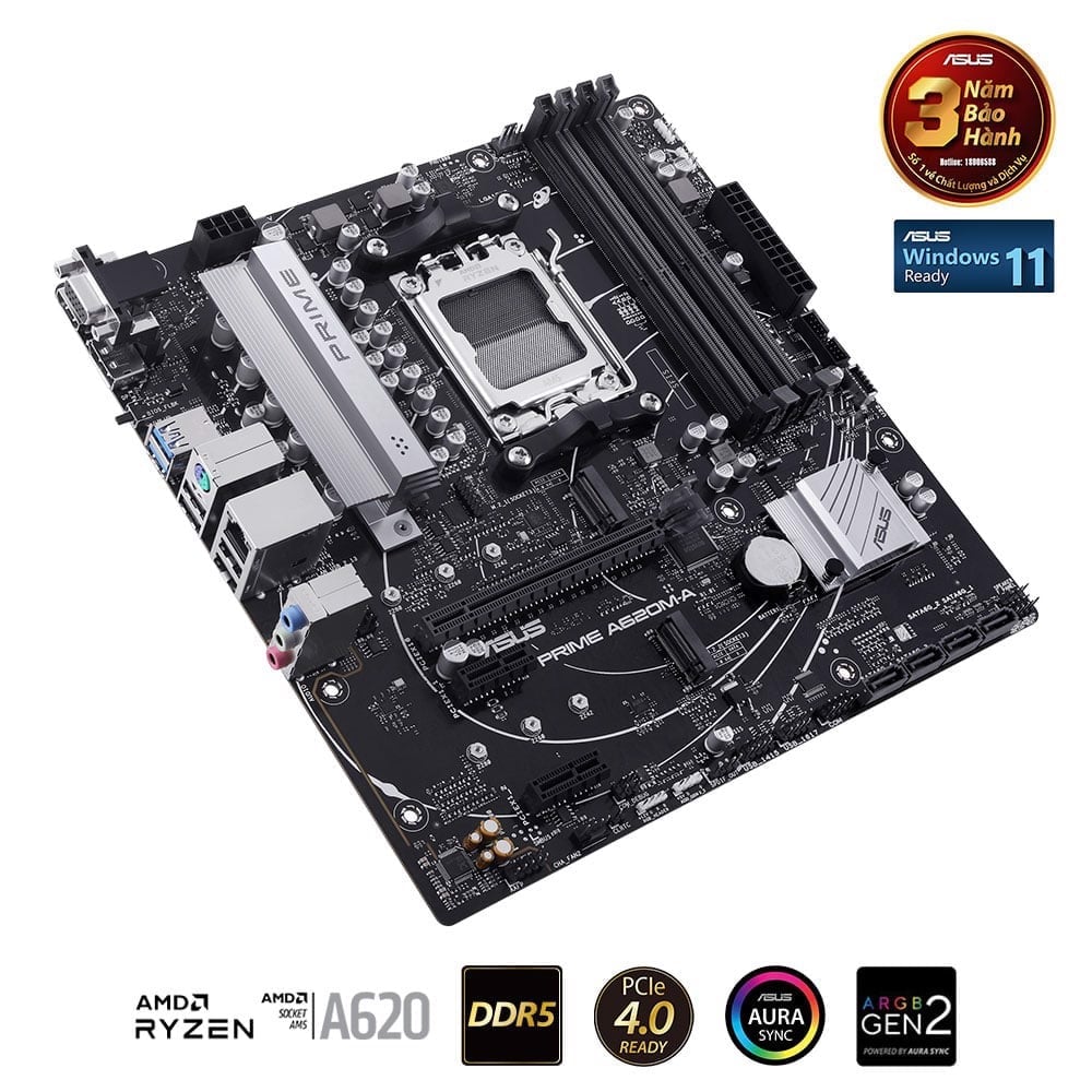 Ảnh minh họa Bo mạch chủ ASUS PRIME A620M A DDR5 2
