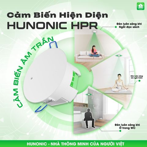 Cảm Biến Hiện Diện Wifi Âm Trần Hunonic HPR - Âm Trần