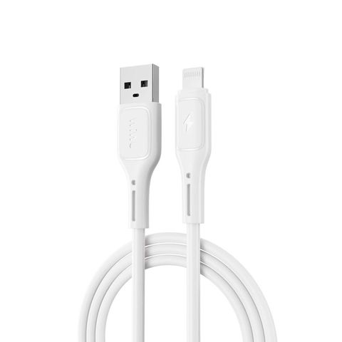 Cáp sạc USB-A to Lightning WIWU C042E - Starlink 2.4A màu Trắng