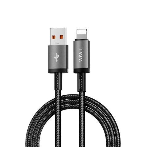 Cáp sạc USB-A to Lightning WIWU C055 - Titanlink 2.4A màu Đen
