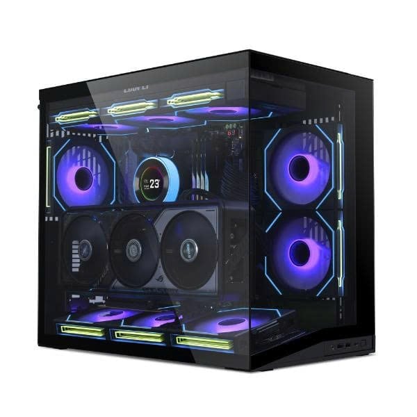 Ảnh minh họa CASE LIANLI O11 DYNAMIC MINI V2 ( BLACK / WHITE) - DMIV2X 2