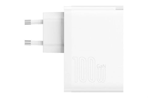 Bộ sạc nhanh 2 cổng USB Type-C QC3.0 PD 100W Baseus CCGAN100E5 kèm Cáp Type C - Type C
