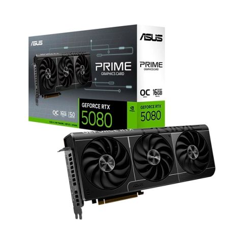 VGA Asus PRIME GeForce RTX 5080 16GB GDDR7 OC Edition PRIME-RTX5080-O16G