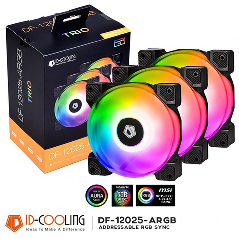 Fan Case ID Cooling DF-12025-ARGB TRIO 3pcs Pack