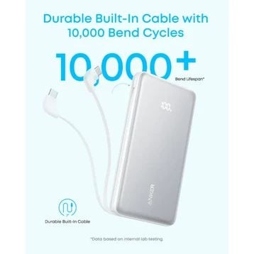 Pin Dự Phòng Anker 10.000mAh 22.5W A110D Trắng