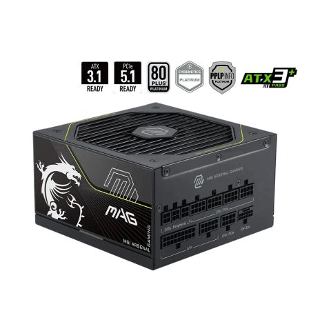Nguồn máy tính MSI MAG A1200PLS PCIE5 1200W 80 Plus Titanium MAG-A1200PLS-PCIE5