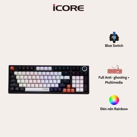 Bàn Phím Cơ Có Dây iCore ICK10