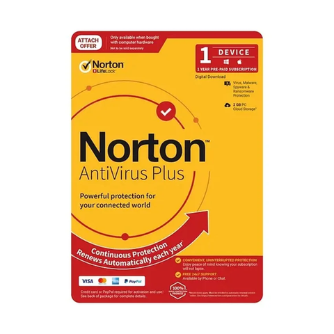 Norton Antivirus Plus 1 Năm 1 Thiết Bị Chính Hãng