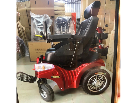 Xe lăn điện W-HA-1033 - Màu sắc: Đỏ đen