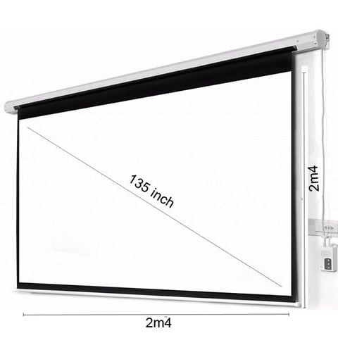 Màn chiếu điện 135 inch