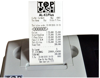 Ảnh minh họa Máy tính tiền Topcash AL-G1 Plus 2