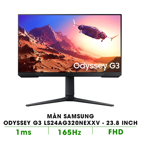 Màn hình Samsung Odyssey G3 LS24AG320NEXXV 23.8 inch FHD VA 165Hz