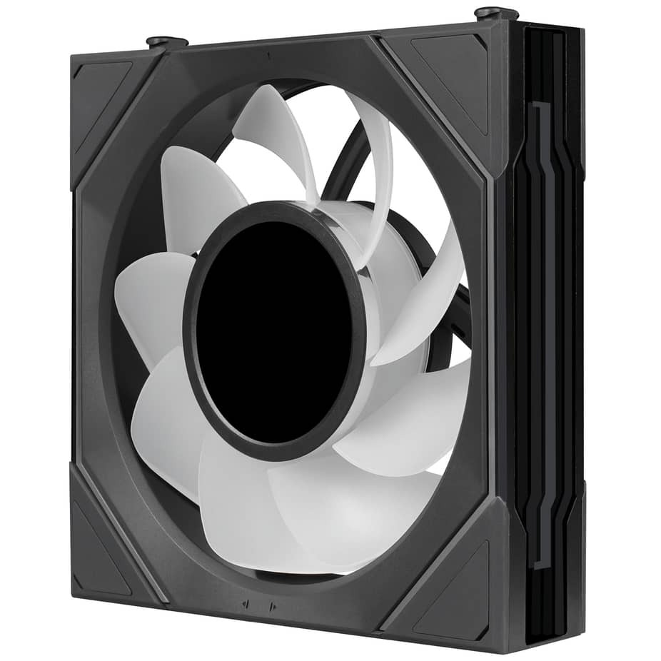 Ảnh minh họa Bộ 3 fan case Lian Li Uni Fan SL-INF FLEX LCD 120 - Black (Quạt LCD 12cm) 2